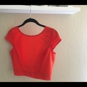 Open back crop top